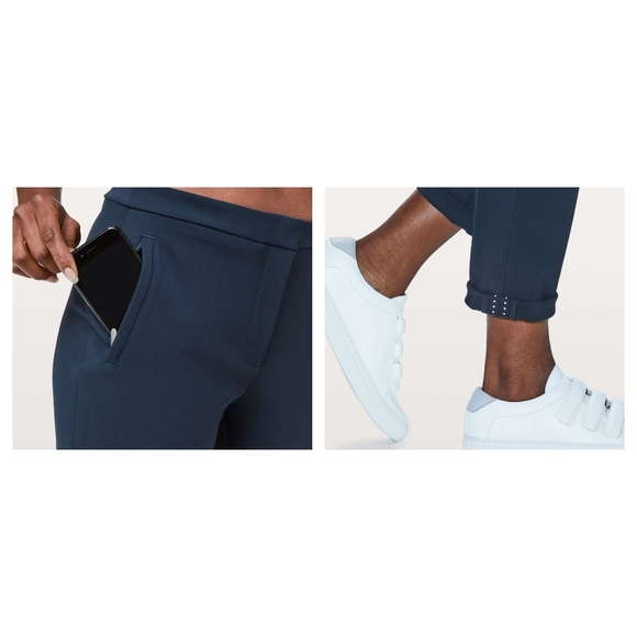 Lululemon On The Move Pant Womens Size 6 Navy Blue Tailored Mid Rise Athleisure - Picture 6 of 16
